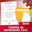 TRAMITES DE CERTIFICACION EUC SOCIO